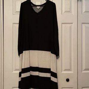 Black and white LuLaRoe Dress